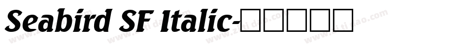Seabird SF Italic字体转换